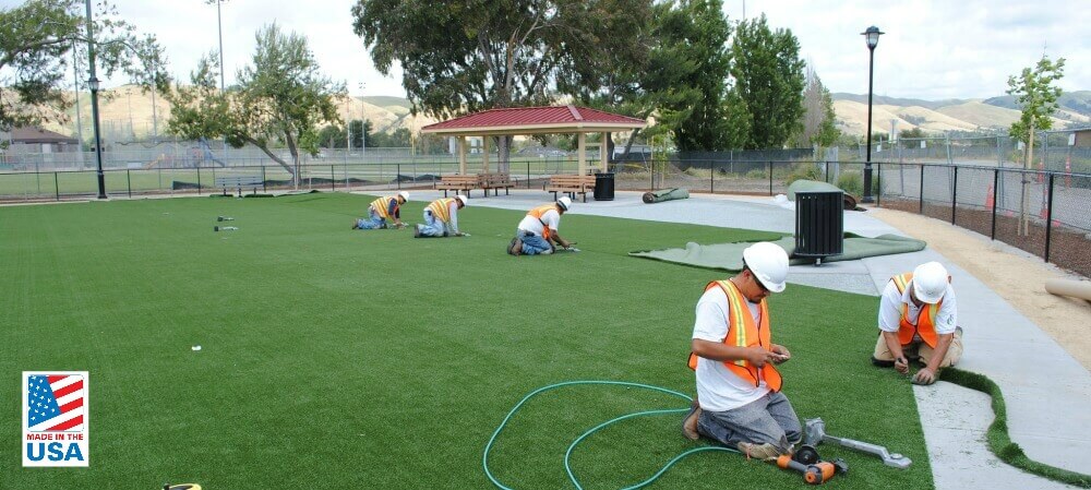 about-field-of-green-turf-installation