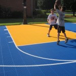 Basketball court made with Versarourt