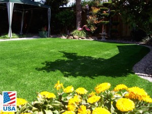 artificial grass back yard
