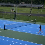 Tennis court made with Versacourt