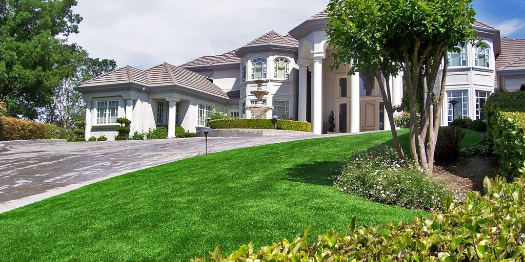 artificial grass installation high end residential